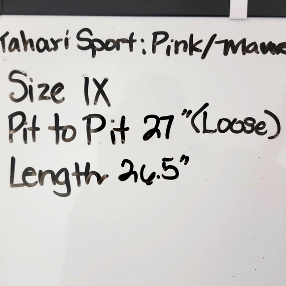 Tahari Sport Pink top with Waist Ruching Size 1X - Picture 5 of 5